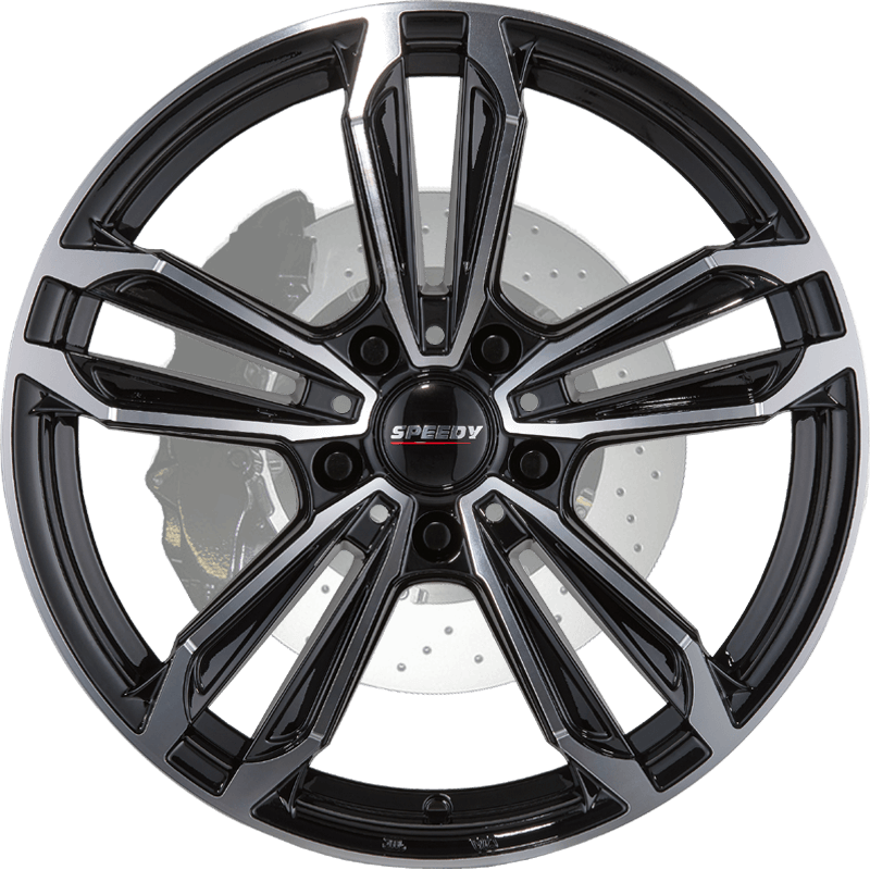 Speedy Wheels REDBACK PIANO BLACK/MACHINED