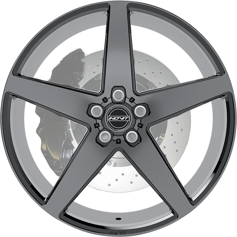 Rotor Black/Machined Face/Milled Ball Cut/Dark Tint/Satin Lacquer