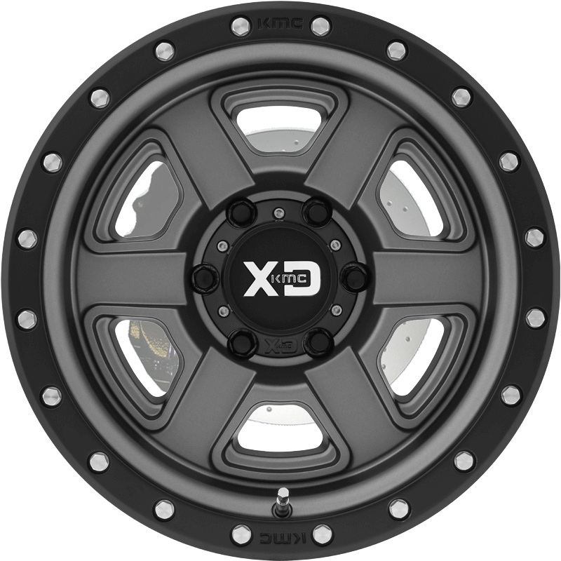 XD133 FUSION OFF-ROAD Satin Gray With Satin Black Lip