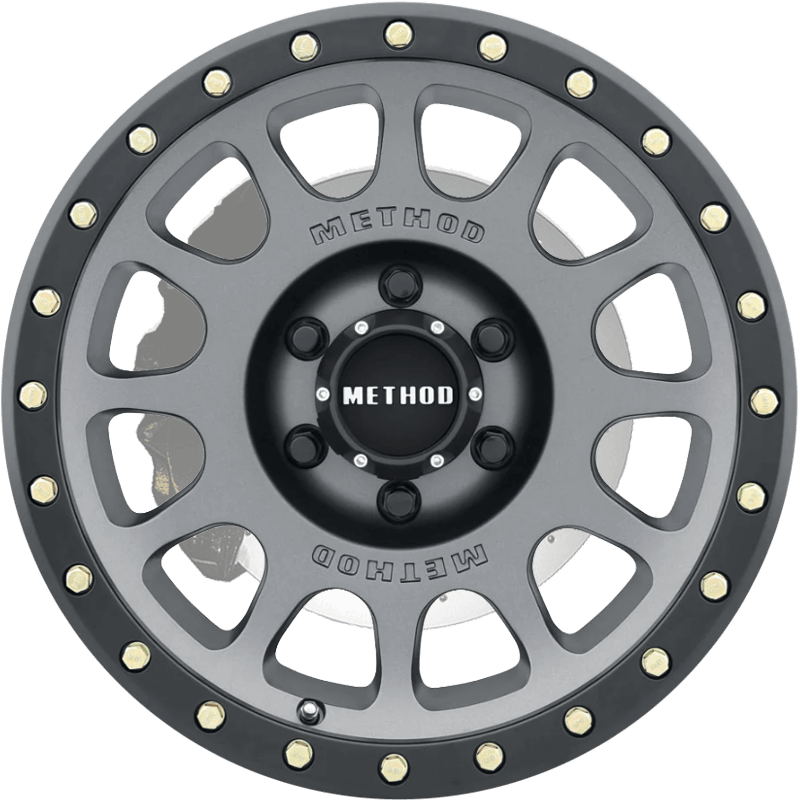Method Race Wheels 305 NV HD TITANIUM - MATTE BLACK LIP