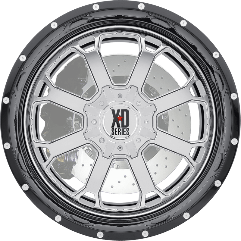 XD202 BUCK 25 Chrome Center Gloss Black Milled Lip