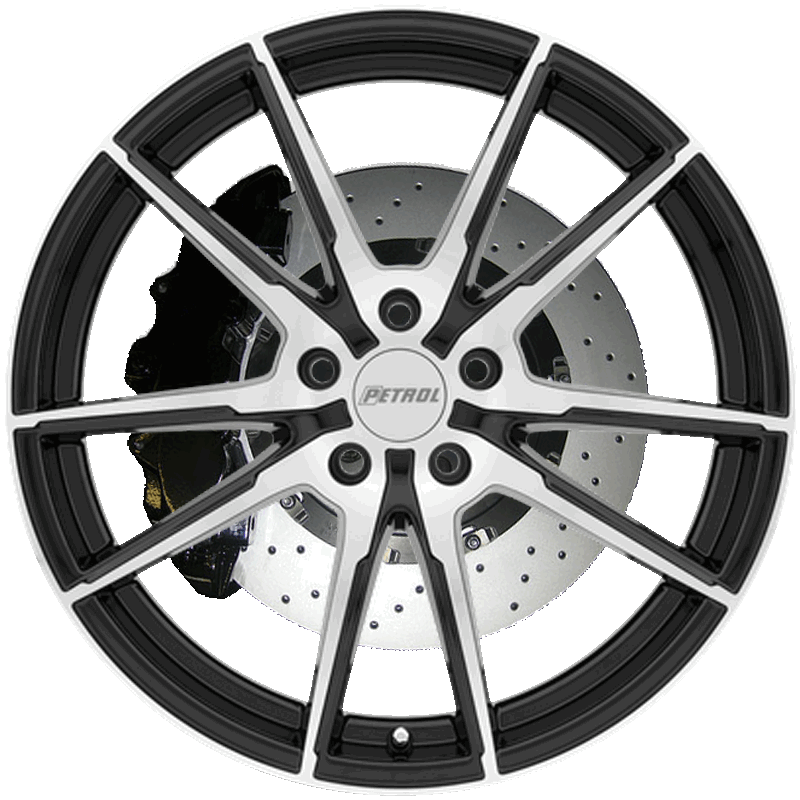 P0A GLOSS BLACK W/ MACHINED CUT FACE