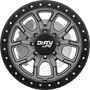 DT-1 Satin Graphite Black Lip Wheels